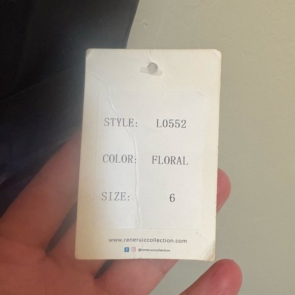 Elegant NWT Rene Ruiz Collection Strapless Cascading Organza Dress 6 - Picture 5 of 8